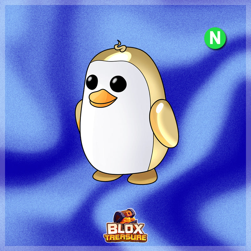 Neon Gold Penguin