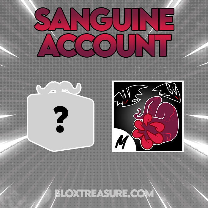 🔥 SANGUINE ART 🔥 Blox Fruits Account (Read Description)