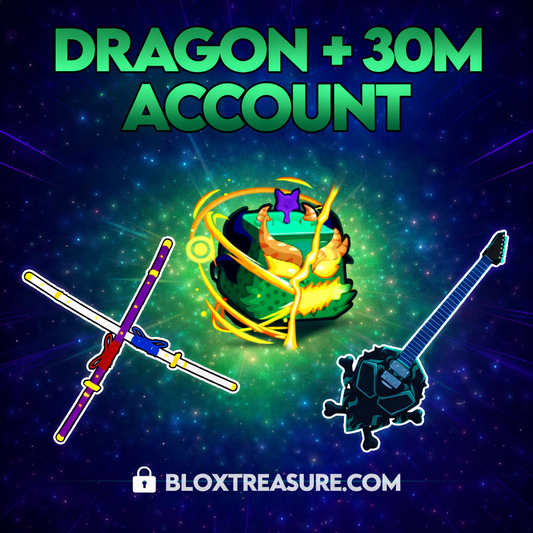 🔥 OP DRAGON + 30M BOUNTY ACCOUNT 🔥 Blox Fruits Account