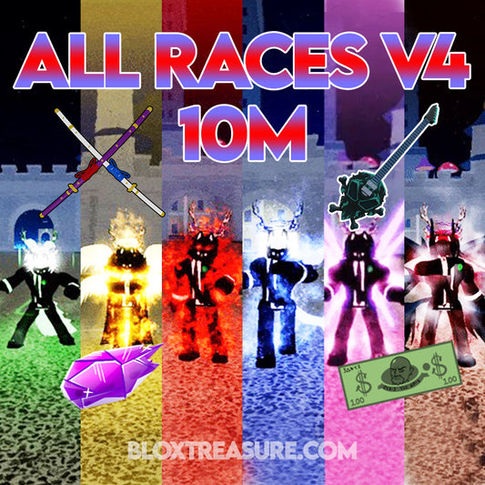 🔥 ALL RACES V4 ACCOUNT 🔥 Blox Fruits Account